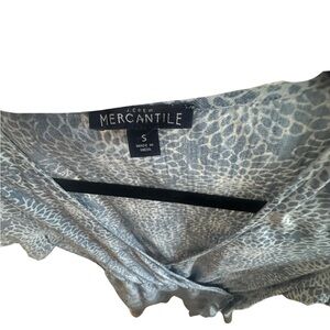 Gray Animal Print Chemise - Small